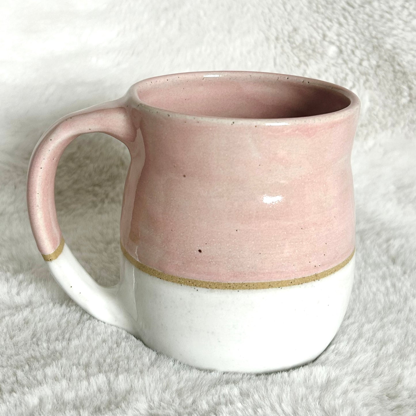 Soft Pink and Cream Mug