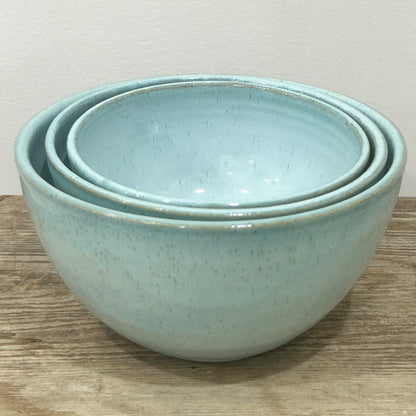 Coastal Teal Nesting Bowl Trio