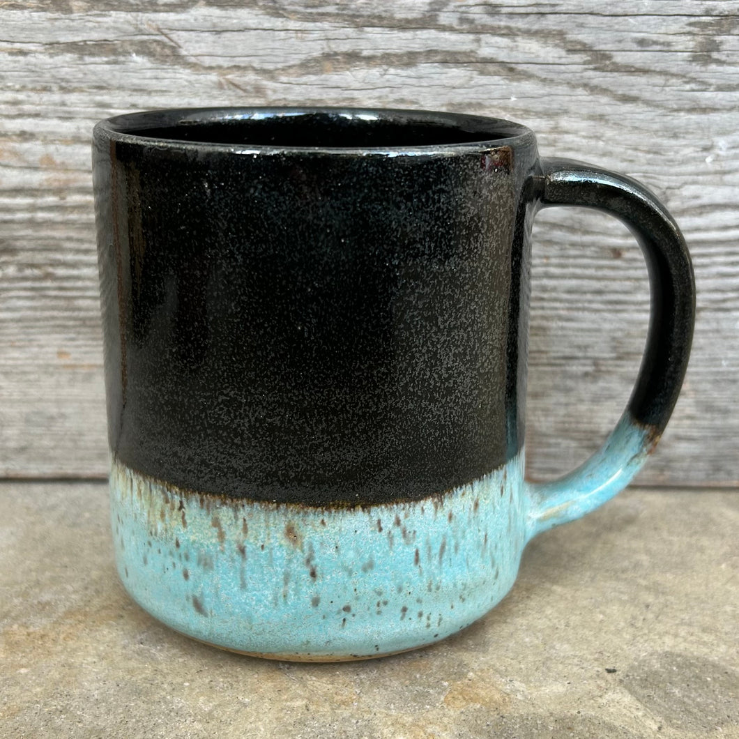 Sparkle Black/Ice Blue Mug