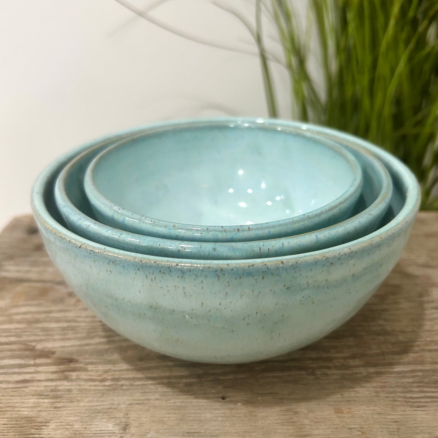 Coastal Teal Nesting Bowl Trio
