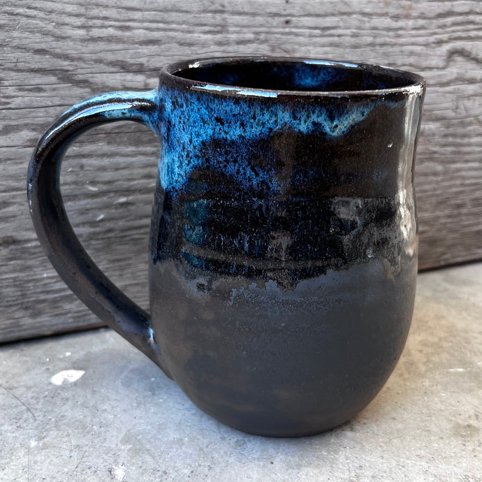 Matte Gold/Blue Belly Mug