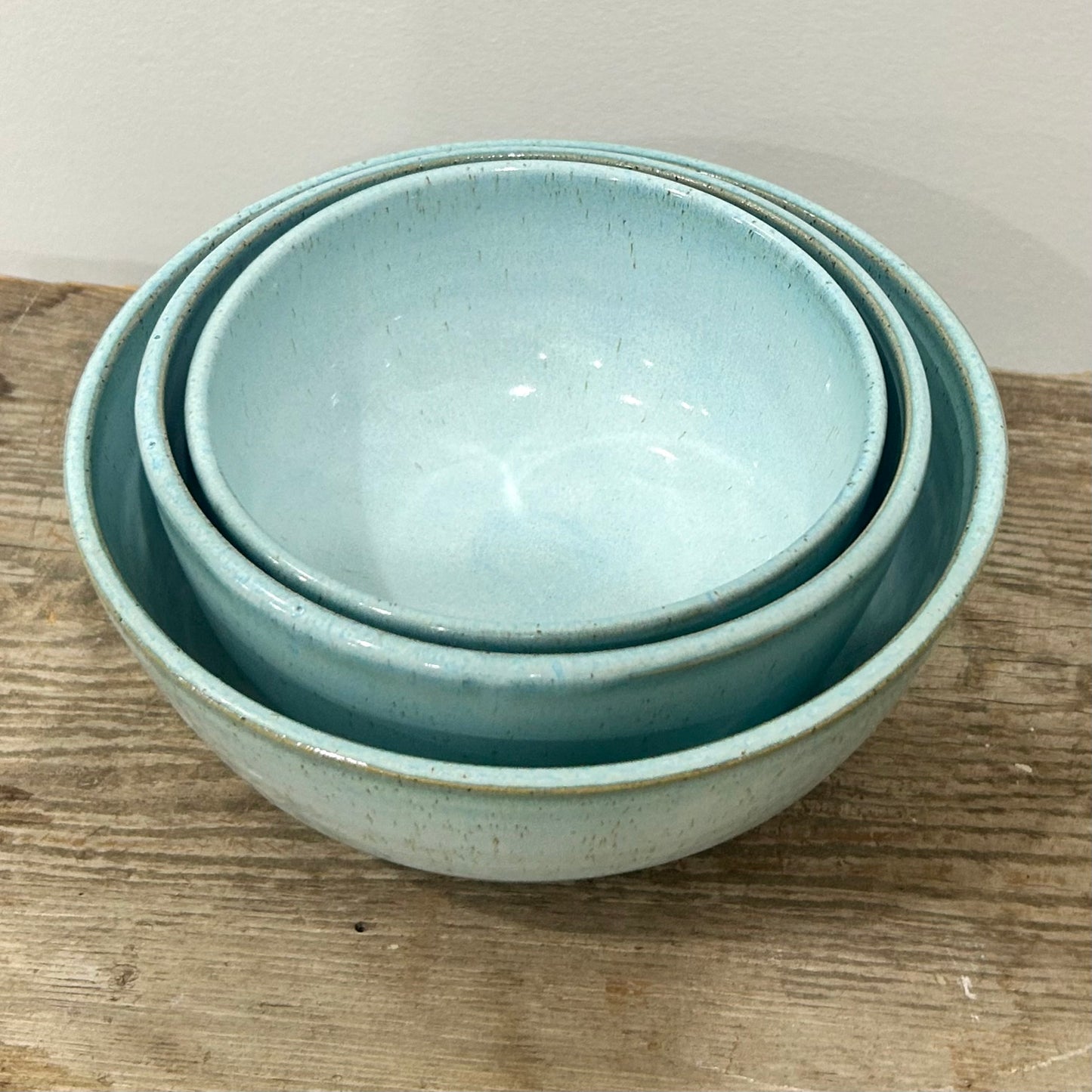 Coastal Teal Nesting Bowl Trio