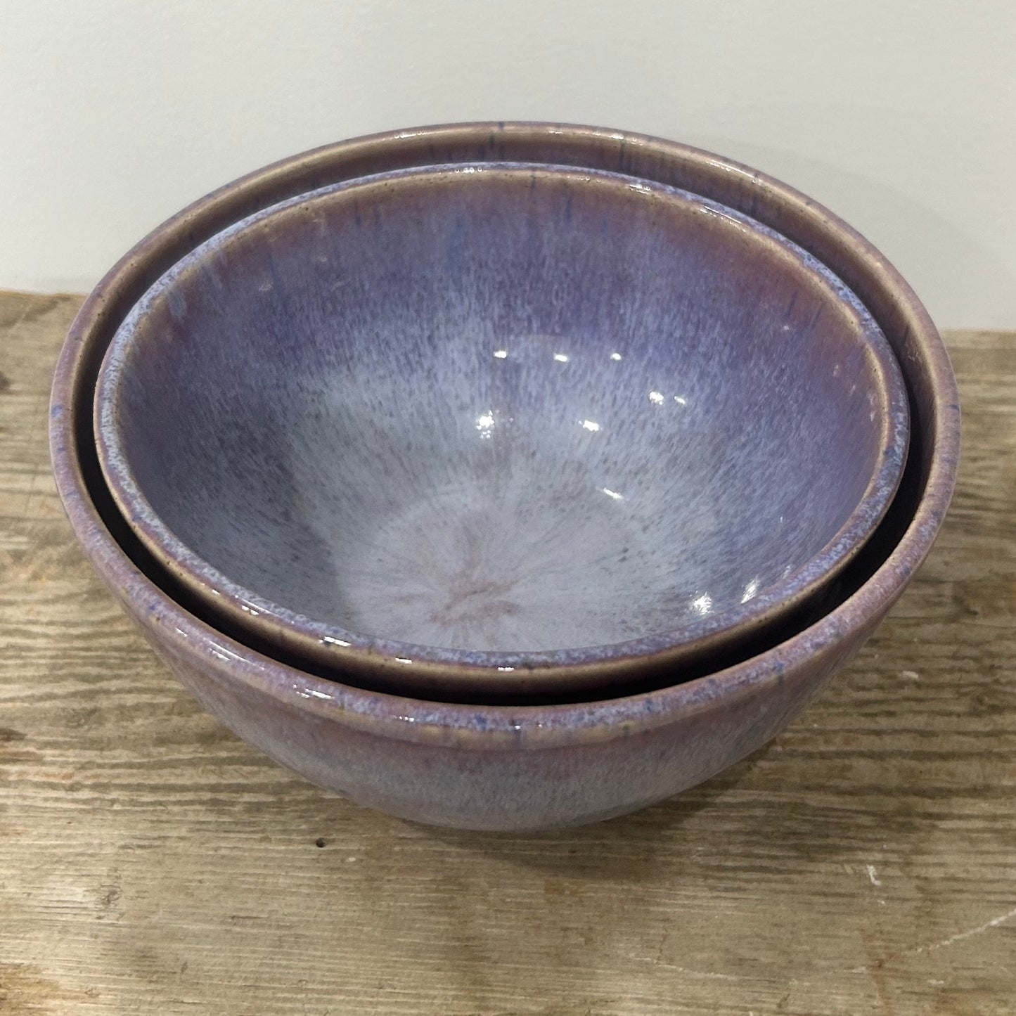 Aubergine Flux Nesting Bowl Pair