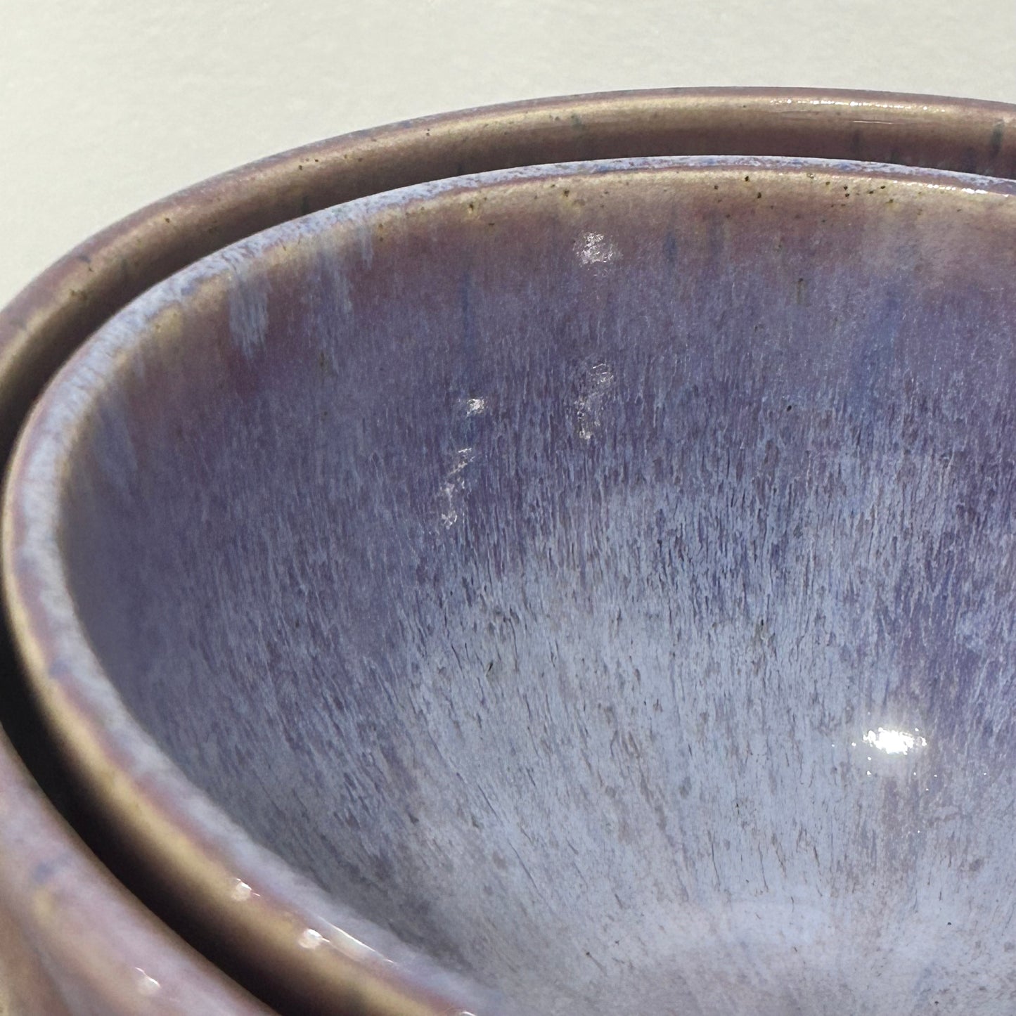 Aubergine Flux Nesting Bowl Pair