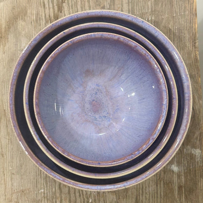 Aubergine Flux Nesting Bowl Trio