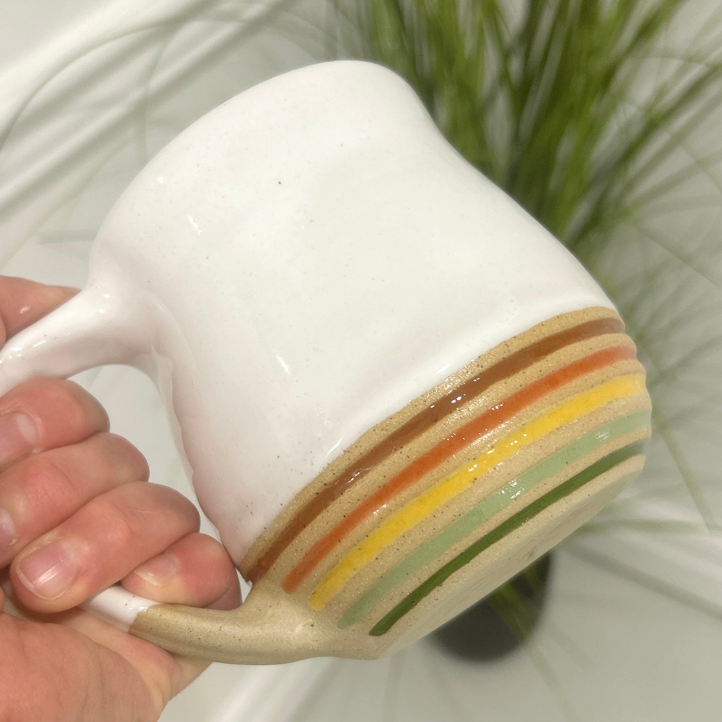 Vintage Texture Stripe Mug