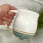 Blue Ombre Texture Stripe Mug