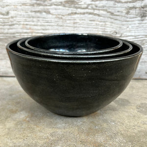 Black Sparkle Nesting Bowl Set