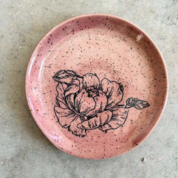 Pink Peony Spoon Rest