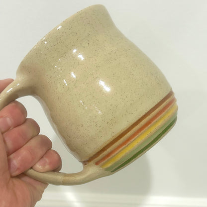 Natural Vintage Texture Stripe Mug