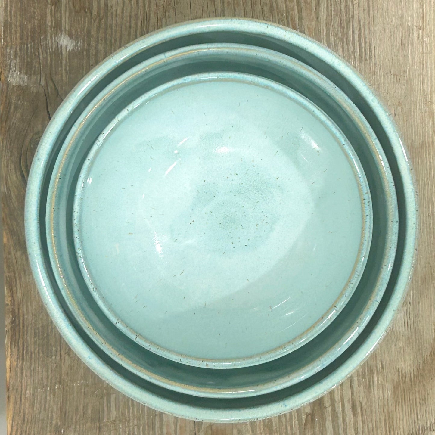 Coastal Teal Nesting Bowl Trio
