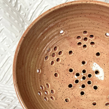 Speckled Petal Pink Berry Bowl