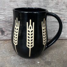 Load image into Gallery viewer, Black Sparkle Vintage Wheat Mug