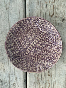 Lavender Doily Plate